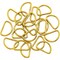 4 Pieces 1.25" Gold Metal D Rings for Purse Strap Bag Belt Keychain Making